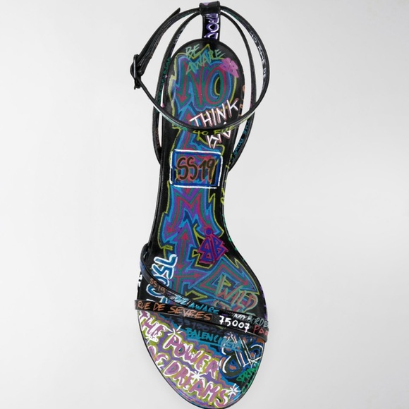 BALENCIAGA Graffiti Heels - NEW - Picture 5 of 5